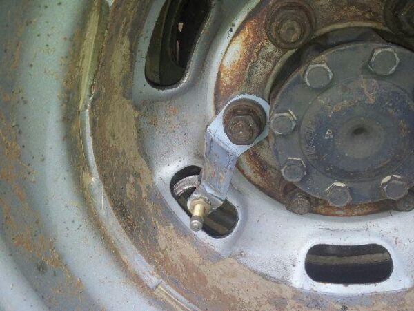 wheel nut bracket on truck