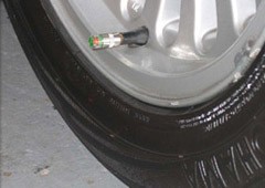 deflated tyre pressure indicator