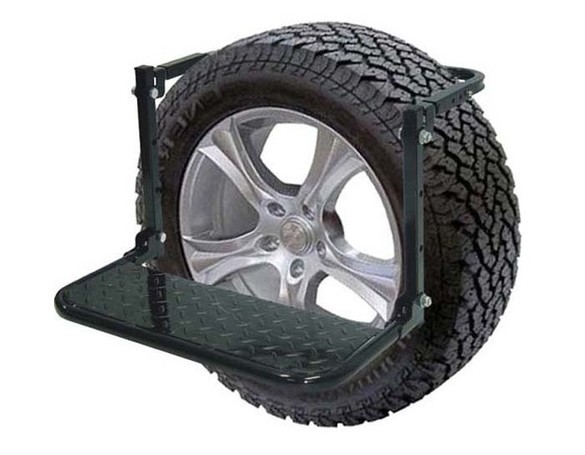 Wheel step seat for 4wd